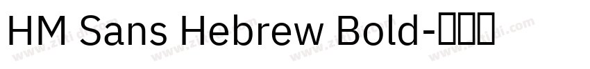 HM Sans Hebrew Bold字体转换